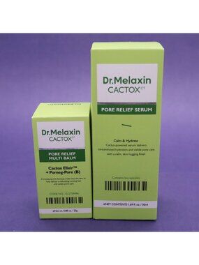 Dr Melaxin Cactox Pore Relief Serum (exp 01/29) & Multi Balm (exp 02/29) New